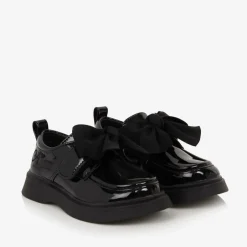 A Dee Girls Black Faux Leather Patent Shoes Online