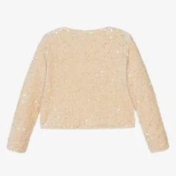 NAME IT Girls Gold Sequinned Cardigan Sale