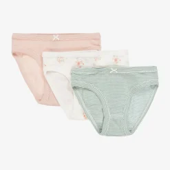 Petit Bateau Girls Organic Cotton Knickers (3 Pack) Sale