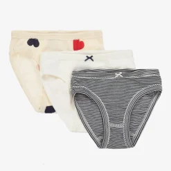 Petit Bateau Girls Organic Cotton Knickers (3 Pack) Discount