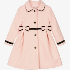 Patachou Girls Pink & Black Bouclé Coat Hot