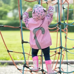 Playshoes Girls Pink & Heart Raincoat New