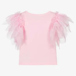 Angels Face Girls Pink Cotton 3rd Birthday T-Shirt Fairypink