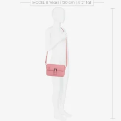 Calvin Klein Girls Pink Faux Leather Handbag (20cm) Clearance