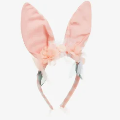 Meri Meri Girls Pink Gingham Bunny Ears Online