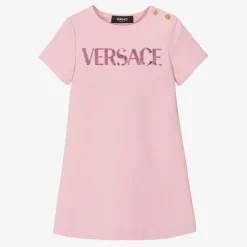 Versace Girls Pink Milano Jersey Dress Best