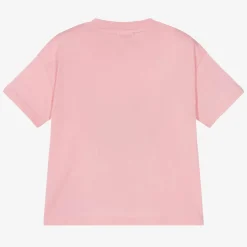 Lacoste Girls Pink Organic Cotton T-Shirt Best