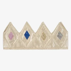 Meri Meri Gold Fabric & Glitter Dress Up Crown