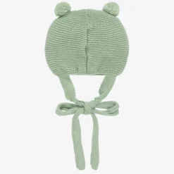 Foque Green Knitted Pom-Pom Hat Online