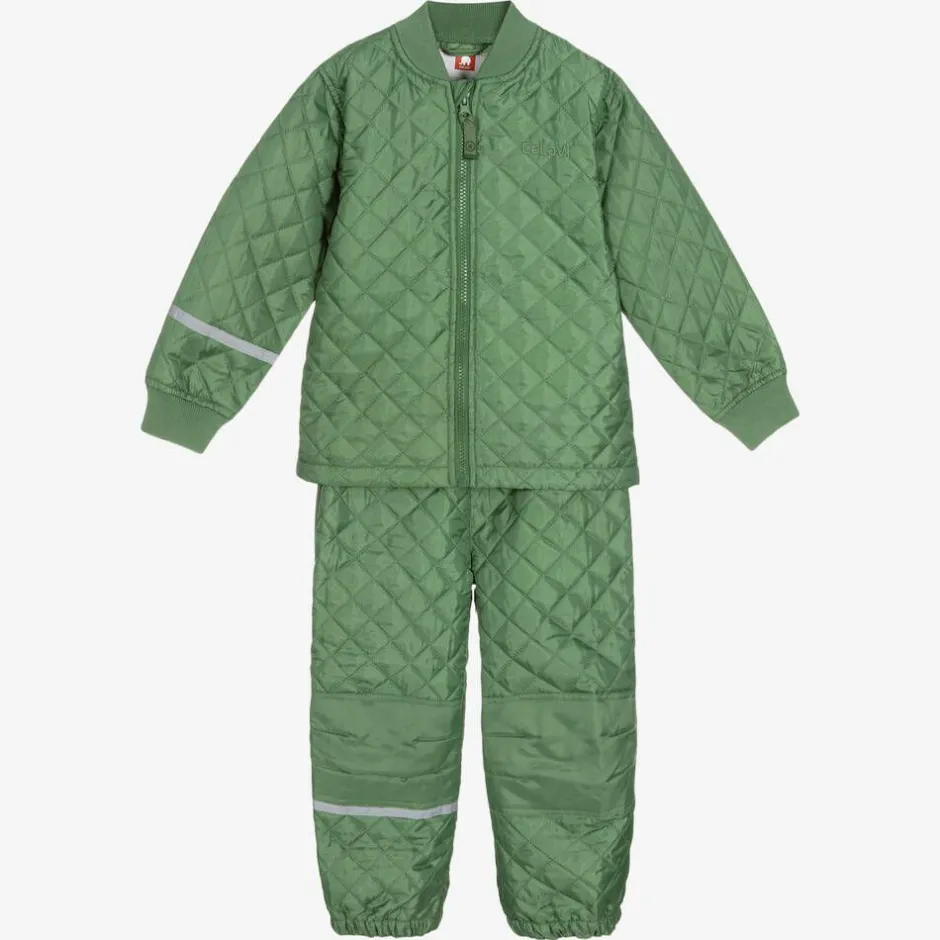 CeLaVi Green Quilted Jacket & Trouser Set Outlet