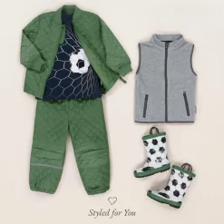 CeLaVi Green Quilted Jacket & Trouser Set Outlet