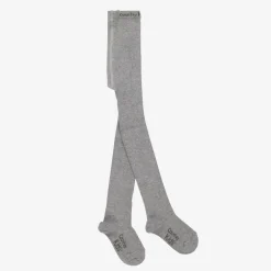 Country Kids Grey Cotton Knitted Tights Outlet