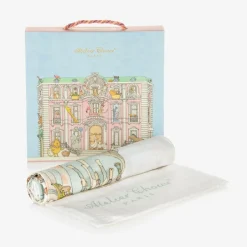 Atelier Choux Paris Ivory & Green Carousel Swaddle (97cm) Discount