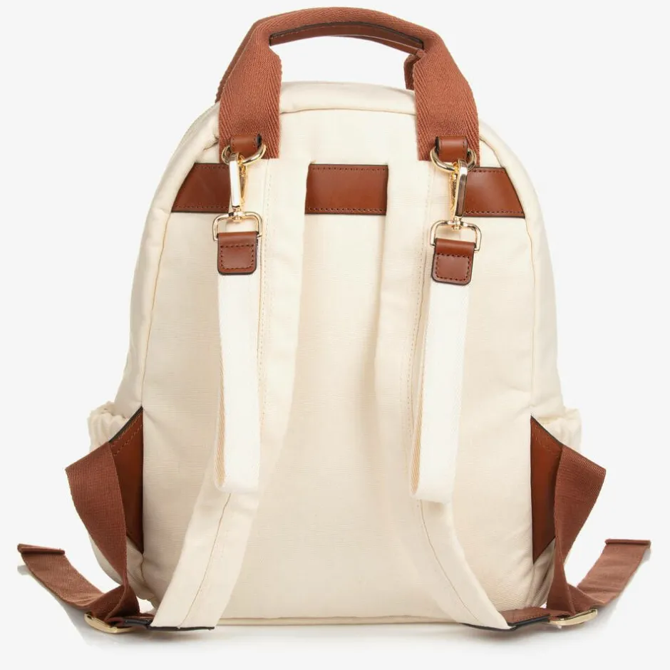 Chloé Ivory Canvas Changing Backpack (35cm) Clearance