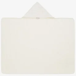 Bonpoint Ivory Hooded Cotton Baby Towel (92cm) Discount