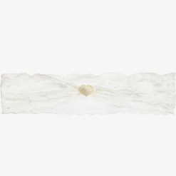 Cute Cute Ivory Lace & Pearl Headband New