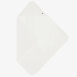 Petit Bateau Ivory Organic Cotton Hooded Towel (77cm) Online