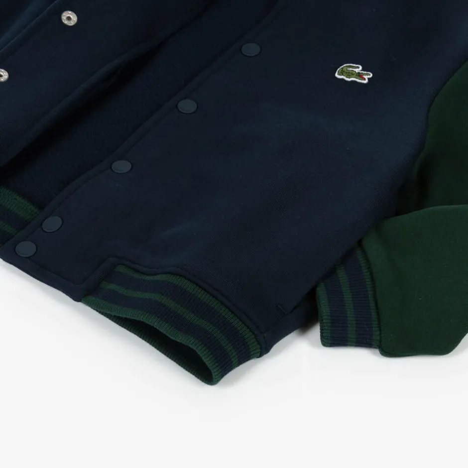 Lacoste Navy Blue Cotton Jersey Varisty Jacket Discount