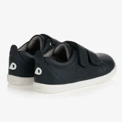 Bobux IWalk Navy Blue Leather Trainers Discount