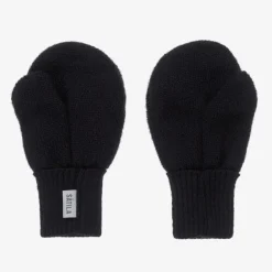 Sätila of Sweden Navy Blue Twiddle Knitted Baby Mittens New