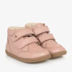 Bobux IWalk Pink Leather Velcro Boots New