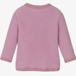 Joha Pink Thermal Wool Cardigan