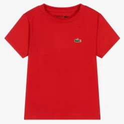 Lacoste Red Ultra-Dry Crocodile T-Shirt Sale