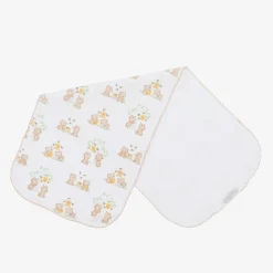 Kissy Kissy White Cotton Honey Bear Cubs Burp Cloth (49cm) Best