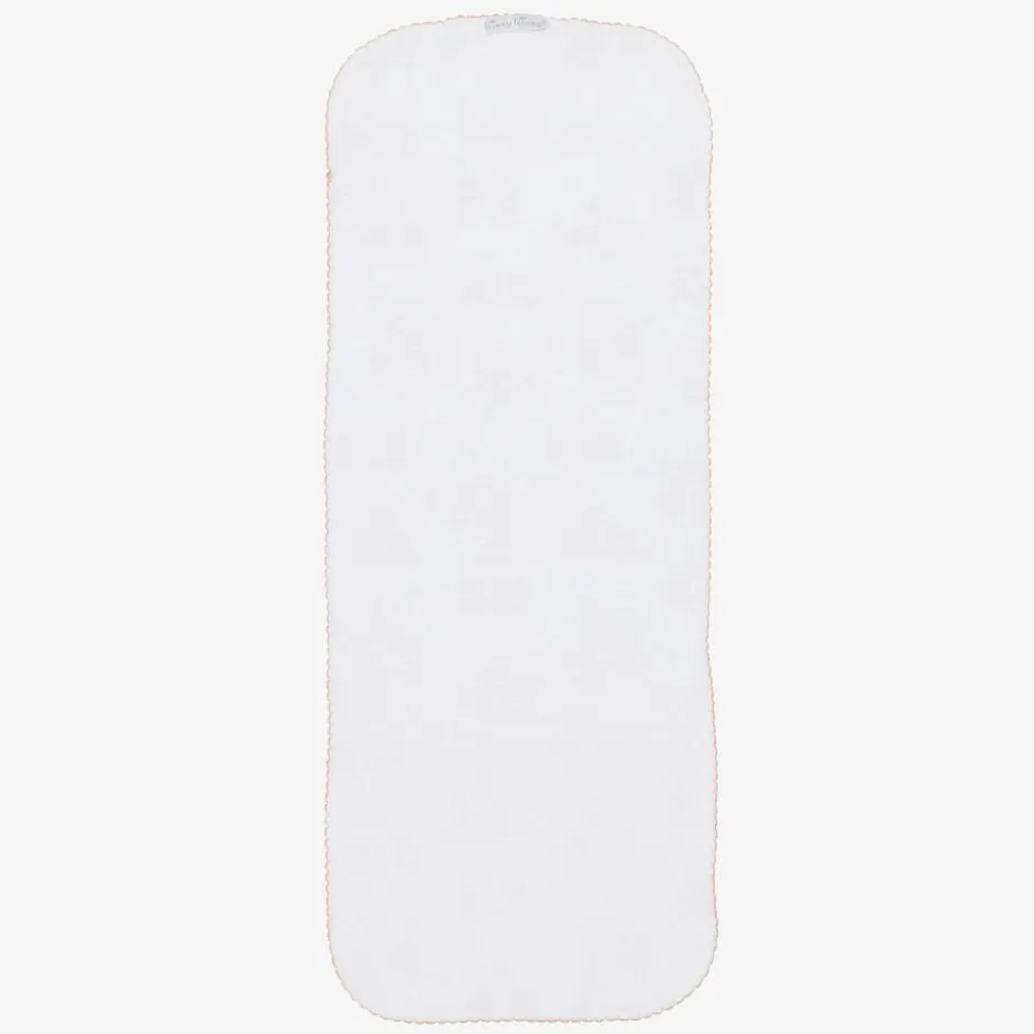 Kissy Kissy White Cotton Honey Bear Cubs Burp Cloth (49cm) Best