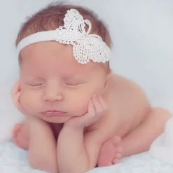 Cute Cute White Lace Butterfly Headband Clearance