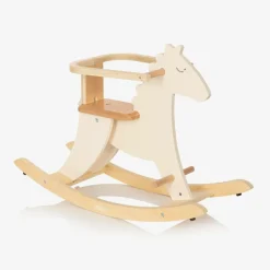 Vilac White Wooden Rocking Horse (77cm) Clearance
