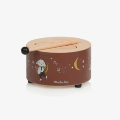 Moulin Roty Wooden Drum Toy (16cm) Clearance